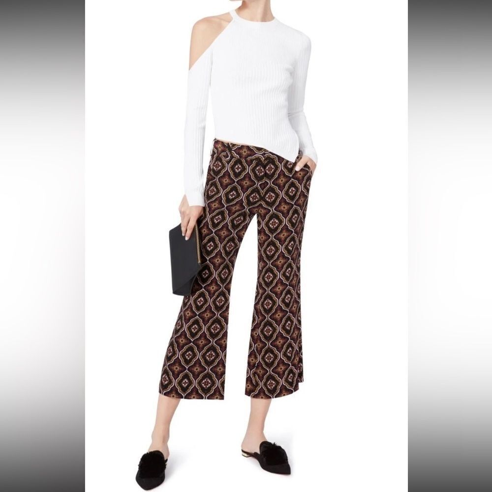 A.L.C Felix Cropped Silk Pants Medallion 8